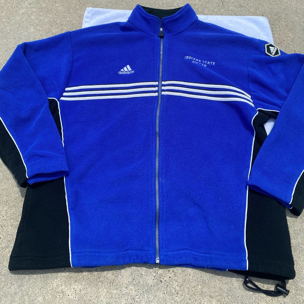 Vintage Adidas Indiana State Soccer Zip-Up Jacket